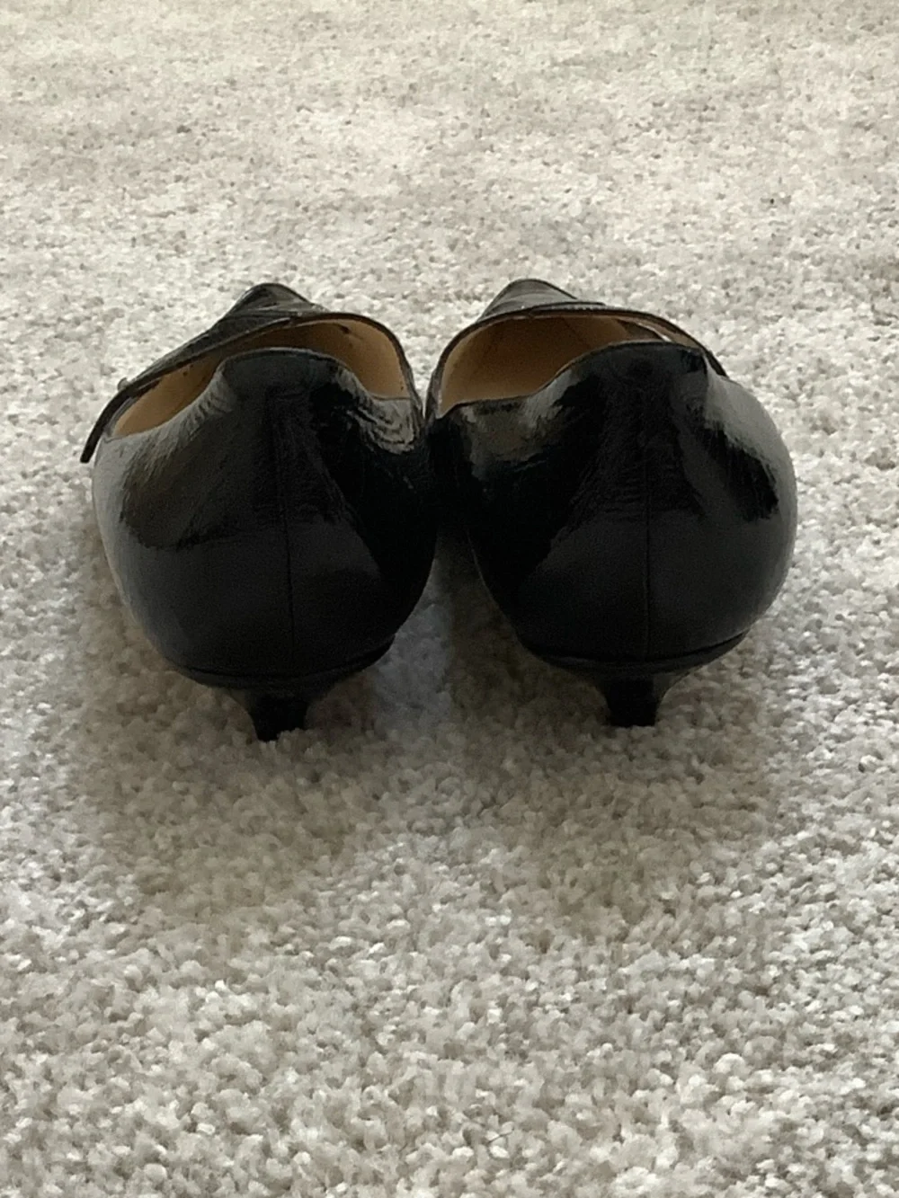 Jimmy Choo Black Patent Pointed-Toe Pumps